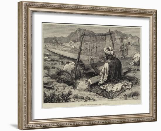 A Weaver at Jellalabad-Frank Dadd-Framed Giclee Print
