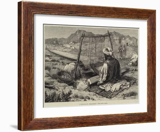 A Weaver at Jellalabad-Frank Dadd-Framed Giclee Print