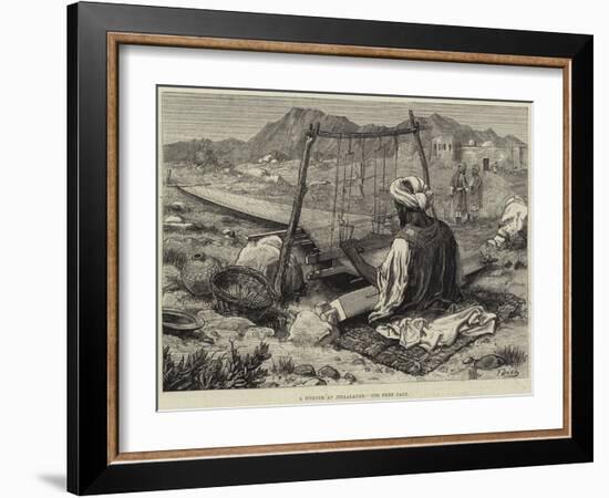 A Weaver at Jellalabad-Frank Dadd-Framed Giclee Print