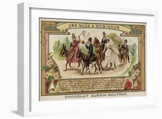 A Wedding at Robinson, Near Paris-null-Framed Giclee Print