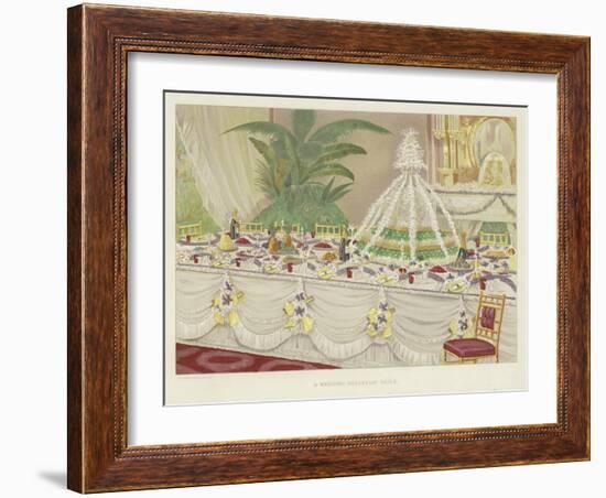 A Wedding Breakfast Table-null-Framed Giclee Print