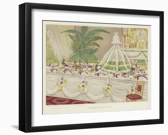 A Wedding Breakfast Table-null-Framed Giclee Print