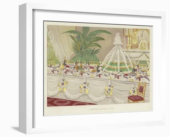 A Wedding Breakfast Table-null-Framed Giclee Print