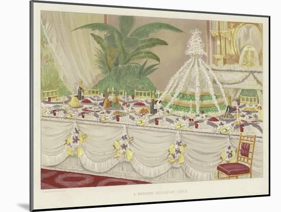 A Wedding Breakfast Table-null-Mounted Giclee Print