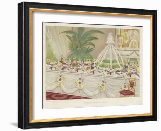 A Wedding Breakfast Table-null-Framed Giclee Print