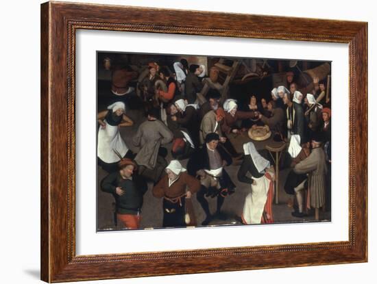 A Wedding Dance in an Interior-Pieter Bruegel the Elder-Framed Giclee Print