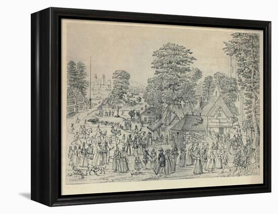 'A Wedding Festivity in Bermondsey, 1590', (1920)-Joris Hoefnagel-Framed Premier Image Canvas