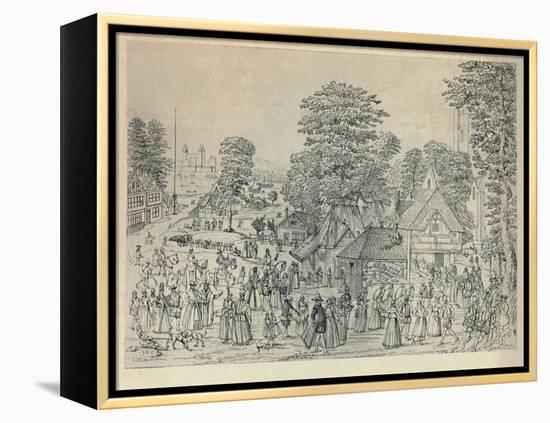 'A Wedding Festivity in Bermondsey, 1590', (1920)-Joris Hoefnagel-Framed Premier Image Canvas