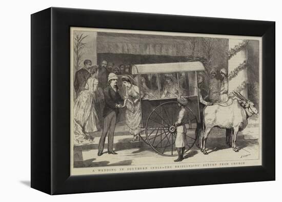 A Wedding in Southern India, the Bridesmaids' Return from Church-Godefroy Durand-Framed Premier Image Canvas