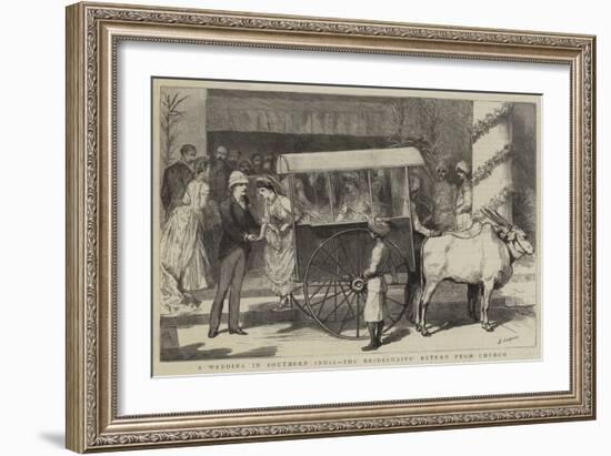 A Wedding in Southern India, the Bridesmaids' Return from Church-Godefroy Durand-Framed Giclee Print