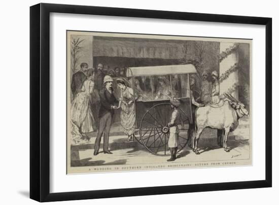 A Wedding in Southern India, the Bridesmaids' Return from Church-Godefroy Durand-Framed Giclee Print