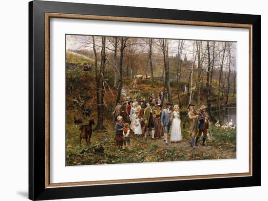 A Wedding Procession, 1879-Marie Francois Firmin-Girard-Framed Giclee Print