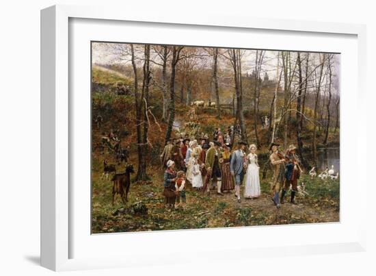 A Wedding Procession, 1879-Marie Francois Firmin-Girard-Framed Giclee Print