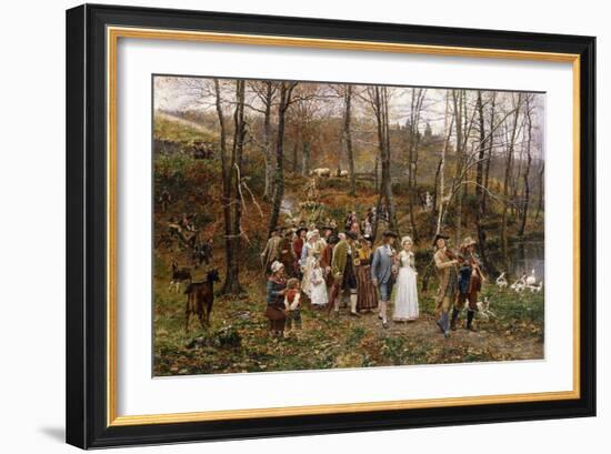 A Wedding Procession, 1879-Marie Francois Firmin-Girard-Framed Giclee Print