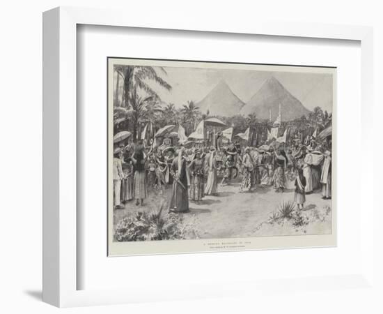 A Wedding Procession in Java-Amedee Forestier-Framed Giclee Print