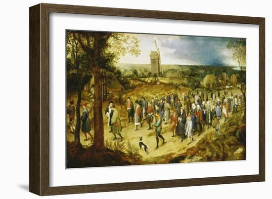 A Wedding Procession-Pieter Bruegel the Elder-Framed Giclee Print