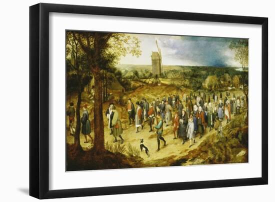 A Wedding Procession-Pieter Bruegel the Elder-Framed Giclee Print