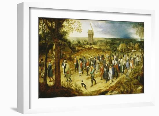 A Wedding Procession-Pieter Bruegel the Elder-Framed Giclee Print