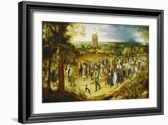 A Wedding Procession-Pieter Bruegel the Elder-Framed Giclee Print