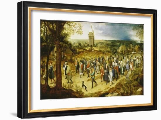 A Wedding Procession-Pieter Bruegel the Elder-Framed Giclee Print