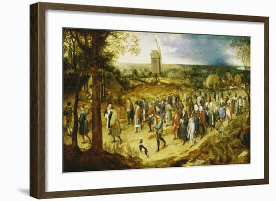 A Wedding Procession-Pieter Bruegel the Elder-Framed Giclee Print