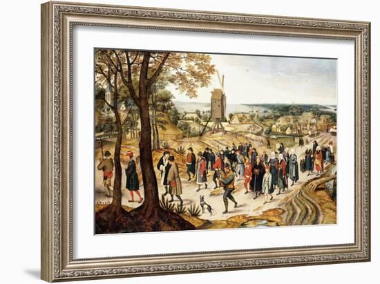 A Wedding Procession-Pieter Brueghel the Younger-Framed Giclee Print