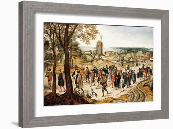 A Wedding Procession-Pieter Brueghel the Younger-Framed Giclee Print