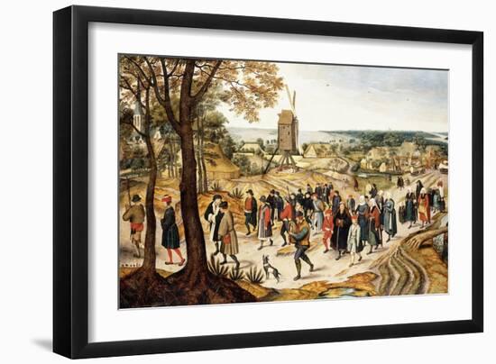 A Wedding Procession-Pieter Brueghel the Younger-Framed Giclee Print