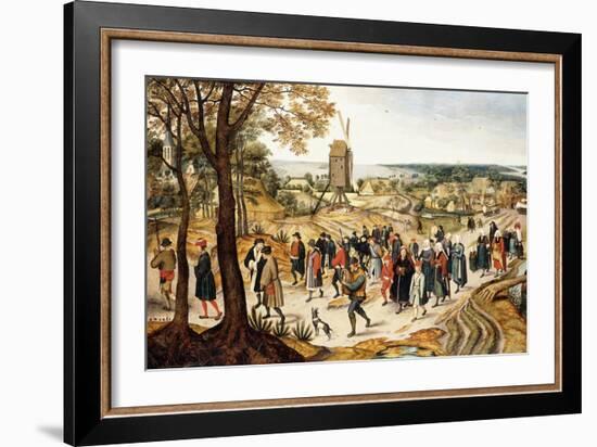 A Wedding Procession-Pieter Brueghel the Younger-Framed Giclee Print