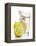 A Wedge of Lemon Falling into a Glass of Water-Kröger & Gross-Framed Premier Image Canvas