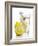 A Wedge of Lemon Falling into a Glass of Water-Kröger & Gross-Framed Photographic Print