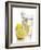 A Wedge of Lemon Falling into a Glass of Water-Kröger & Gross-Framed Photographic Print