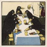 The Seven Ravens at the Dinner Table-A Weisgerber-Framed Art Print