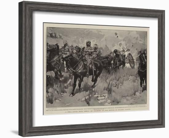 A Well-Aimed Boer Shell, an Incident in the Battle of Elands Laagte-Frank Craig-Framed Giclee Print