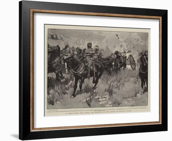 A Well-Aimed Boer Shell, an Incident in the Battle of Elands Laagte-Frank Craig-Framed Giclee Print