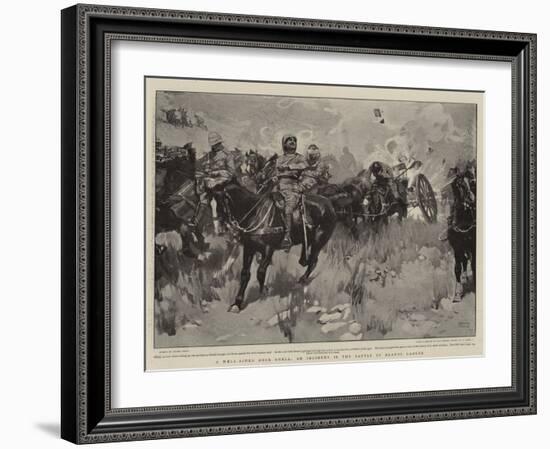 A Well-Aimed Boer Shell, an Incident in the Battle of Elands Laagte-Frank Craig-Framed Giclee Print