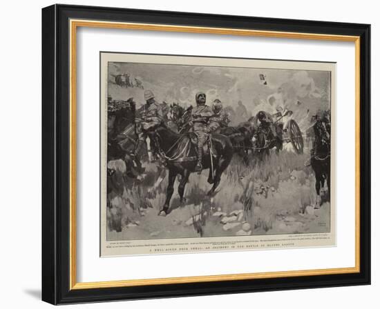 A Well-Aimed Boer Shell, an Incident in the Battle of Elands Laagte-Frank Craig-Framed Giclee Print