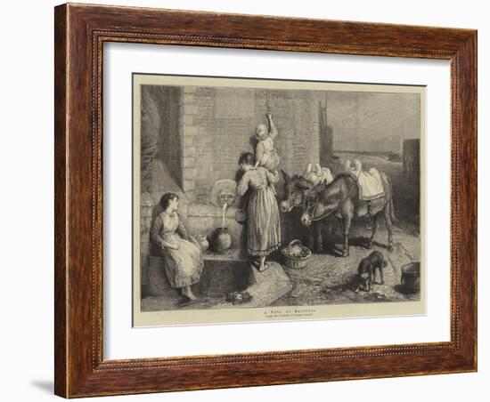 A Well at Hastings-Myles Birket Foster-Framed Giclee Print