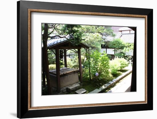 A Well in Back of the Temple, Japanese Garden-Ryuji Adachi-Framed Art Print