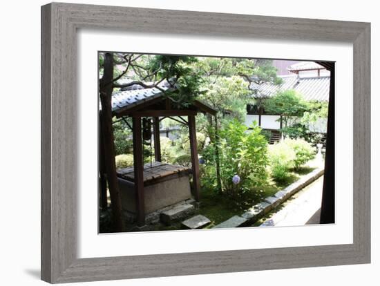 A Well in Back of the Temple, Japanese Garden-Ryuji Adachi-Framed Art Print