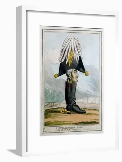 'A Wellington Boot- or the Head of the Armye', 19th century-Unknown-Framed Giclee Print