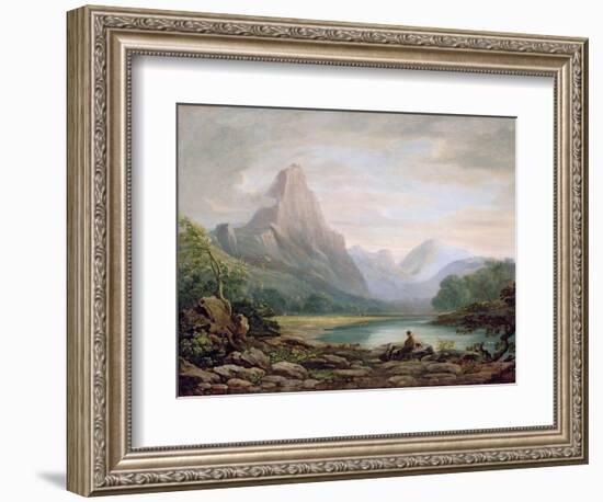 A Welsh Valley, 1819-John Varley-Framed Giclee Print