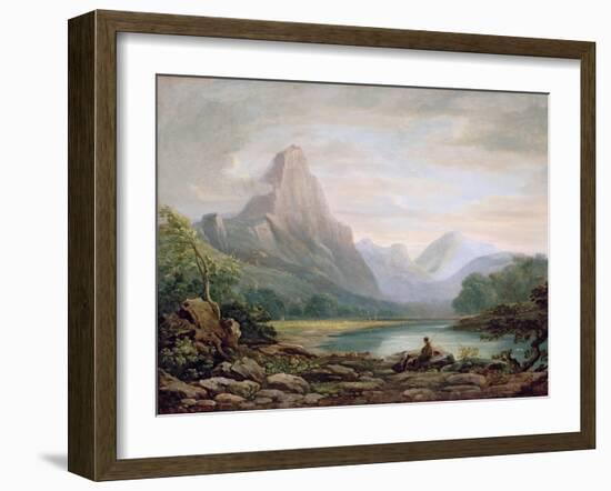 A Welsh Valley, 1819-John Varley-Framed Giclee Print