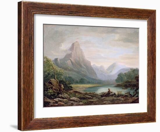 A Welsh Valley, 1819-John Varley-Framed Giclee Print