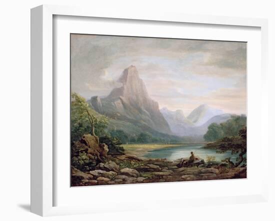 A Welsh Valley, 1819-John Varley-Framed Giclee Print