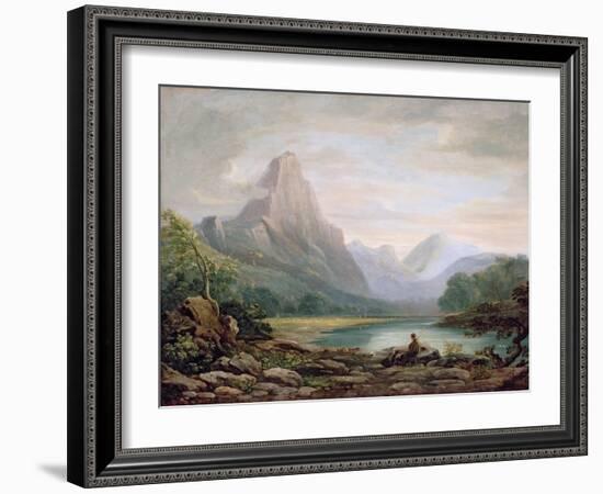 A Welsh Valley, 1819-John Varley-Framed Giclee Print
