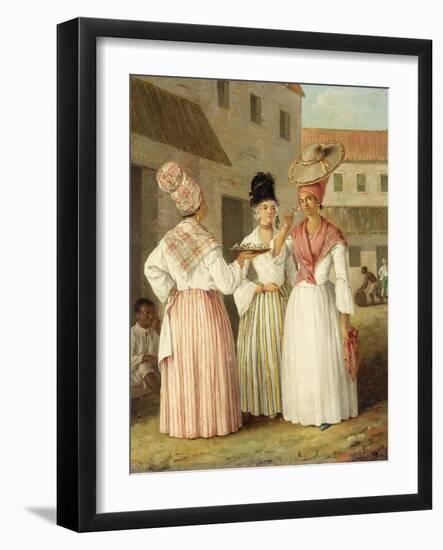 A West Indian Flower Girl and Two Other Free Women of Colour, c.1769-Agostino Brunias-Framed Giclee Print