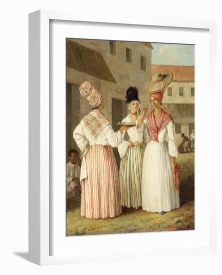 A West Indian Flower Girl and Two Other Free Women of Colour, c.1769-Agostino Brunias-Framed Giclee Print