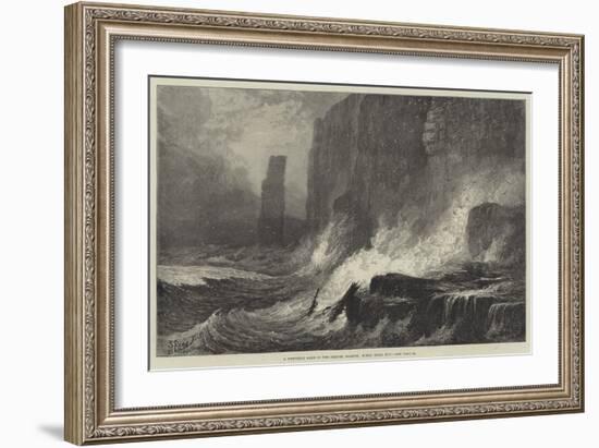 A Westerly Gale in the Orkney Islands, Roray Head, Hoy-Samuel Read-Framed Giclee Print