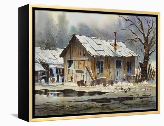 A Wet Day-LaVere Hutchings-Framed Premier Image Canvas